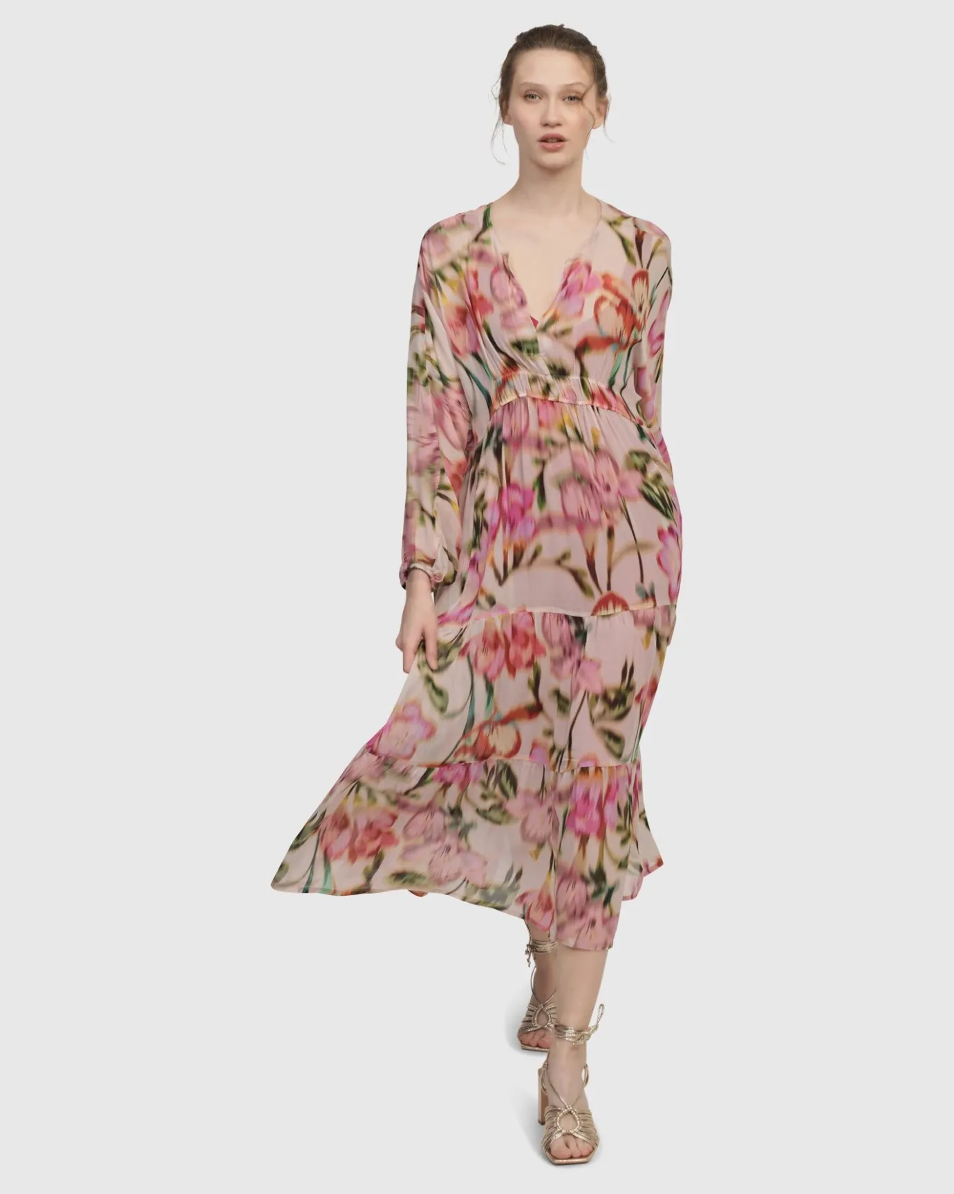 Women Alembika Dresses<Azalea Chiffon Maxi Dress, Floral