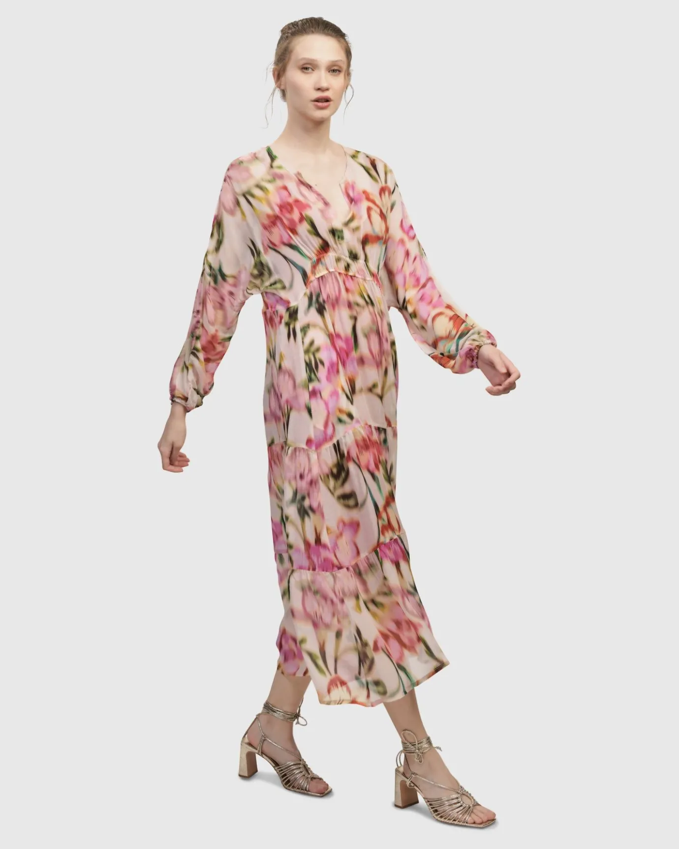 Women Alembika Dresses<Azalea Chiffon Maxi Dress, Floral