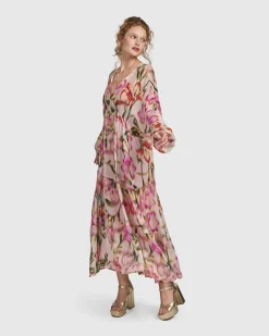 Women Alembika Dresses<Azalea Chiffon Maxi Dress, Floral