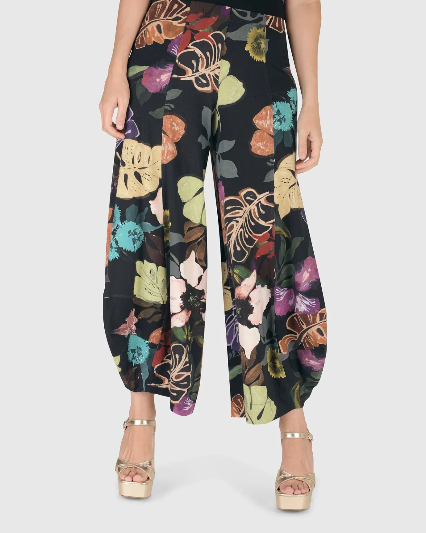Women Alembika Pants & Skirts<Bali Punto Pants, Leaves Multi