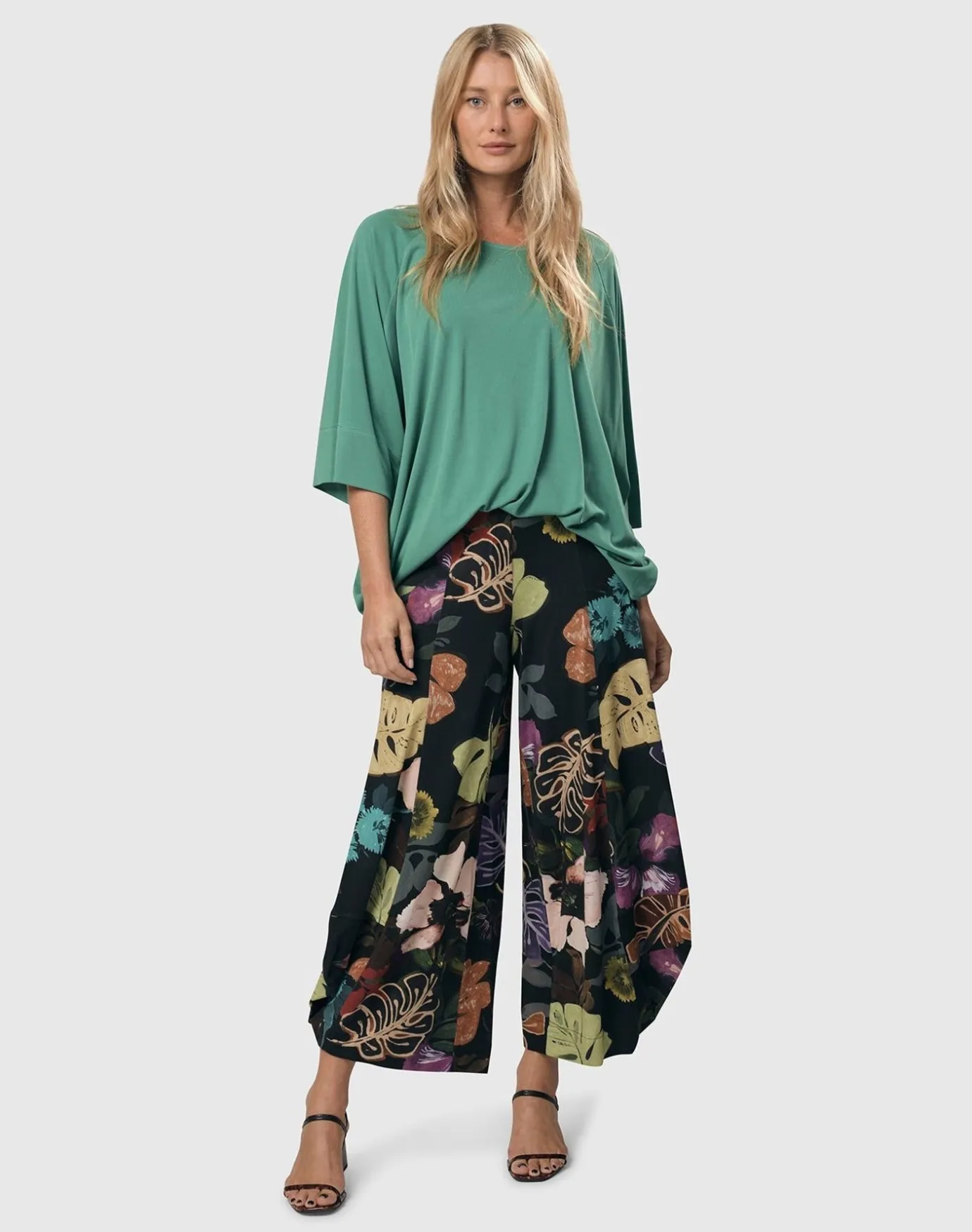 Women Alembika Pants & Skirts<Bali Punto Pants, Leaves Multi