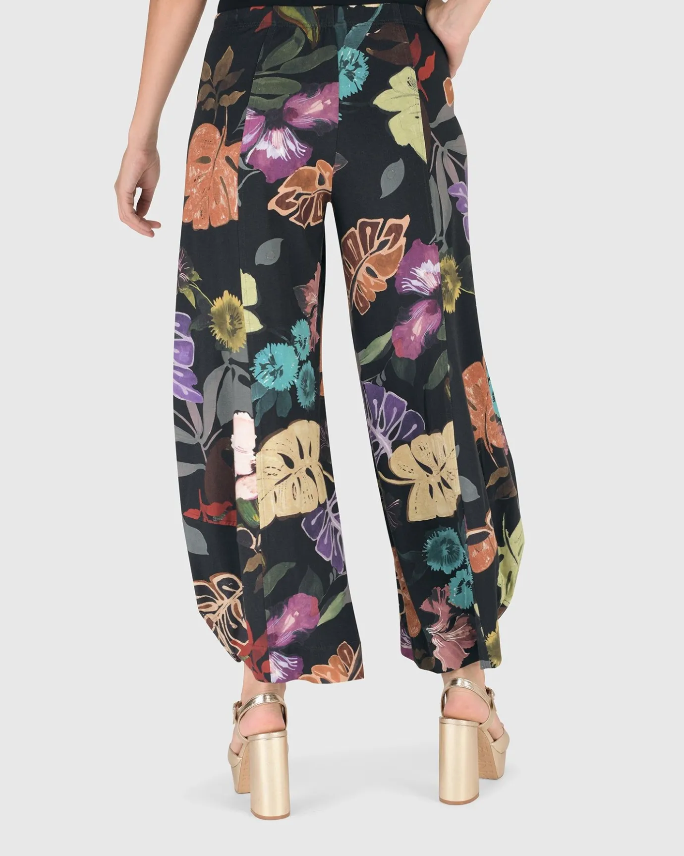Women Alembika Pants & Skirts<Bali Punto Pants, Leaves Multi