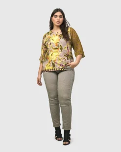 Women Alembika Plus<Beachside Top, Mix