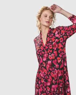 Women Alembika Plus<Begonia Cocoon Dress, Petals