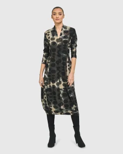 Women Alembika Plus<Bermuda Cocoon Dress, Coffee