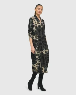 Women Alembika Plus<Bermuda Cocoon Dress, Coffee