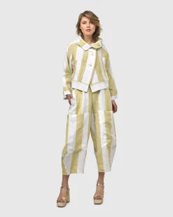 Women Alembika Plus<Boardwalk Pants, Citron