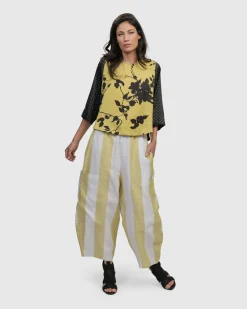 Women Alembika Plus<Boardwalk Pants, Citron