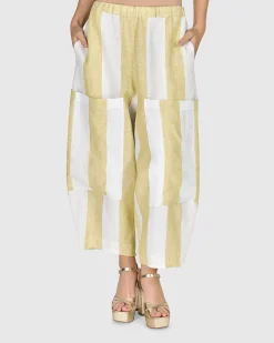 Women Alembika Pants & Skirts<Boardwalk Pants, Citron