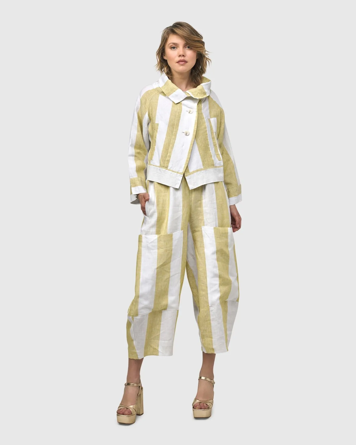 Women Alembika Pants & Skirts<Boardwalk Pants, Citron