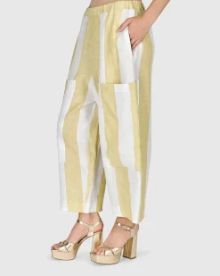 Women Alembika Pants & Skirts<Boardwalk Pants, Citron