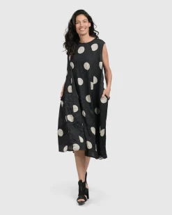 Women Alembika Plus<Bold Dot, Sleeveless Maxi Dress, Lace