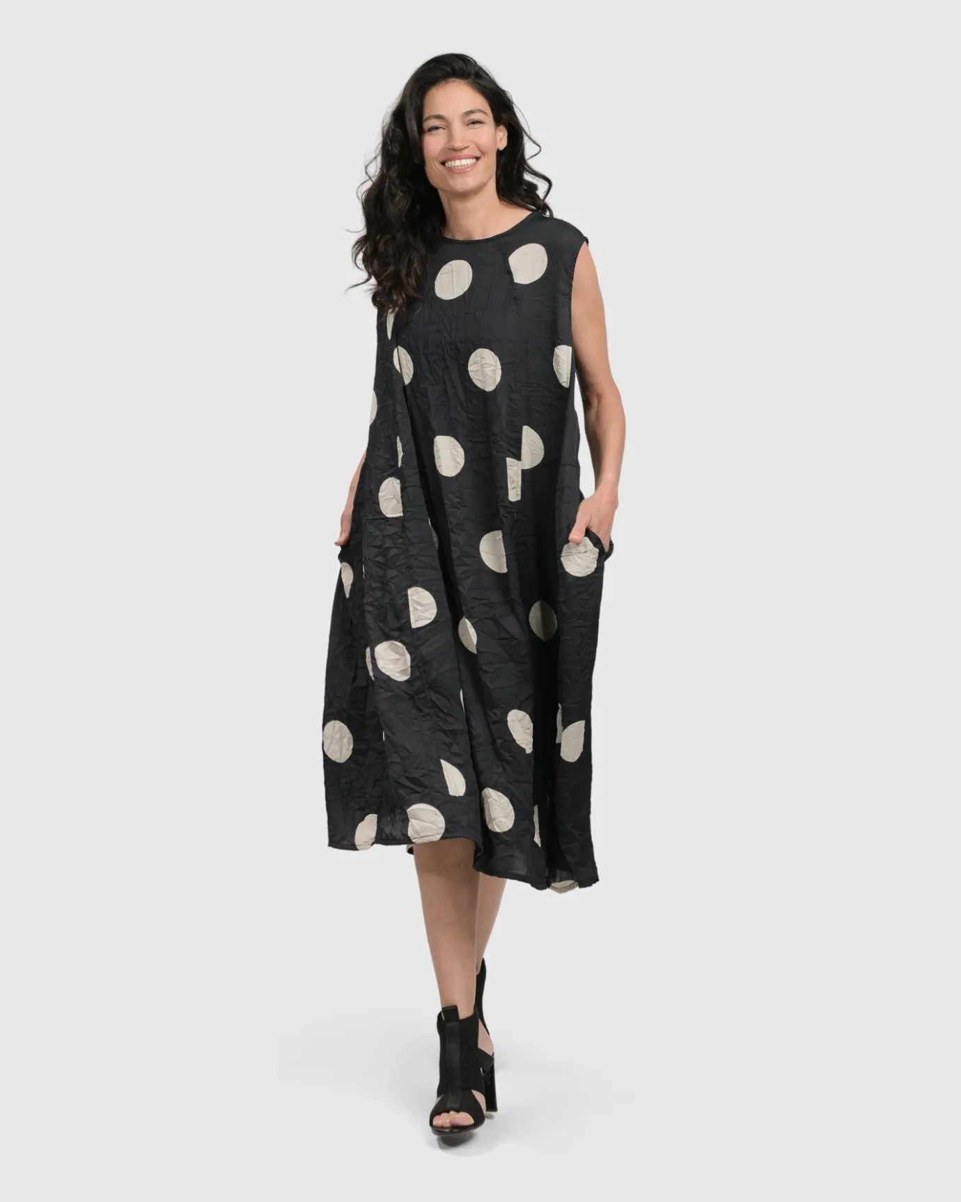 Women Alembika Dresses<Bold Dot, Sleeveless Maxi Dress, Lace