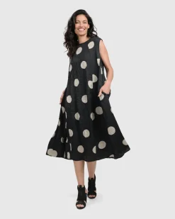 Women Alembika Dresses<Bold Dot, Sleeveless Maxi Dress, Lace