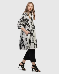 Women Alembika Plus<Botanica Oversized Babydoll Top, Lilly