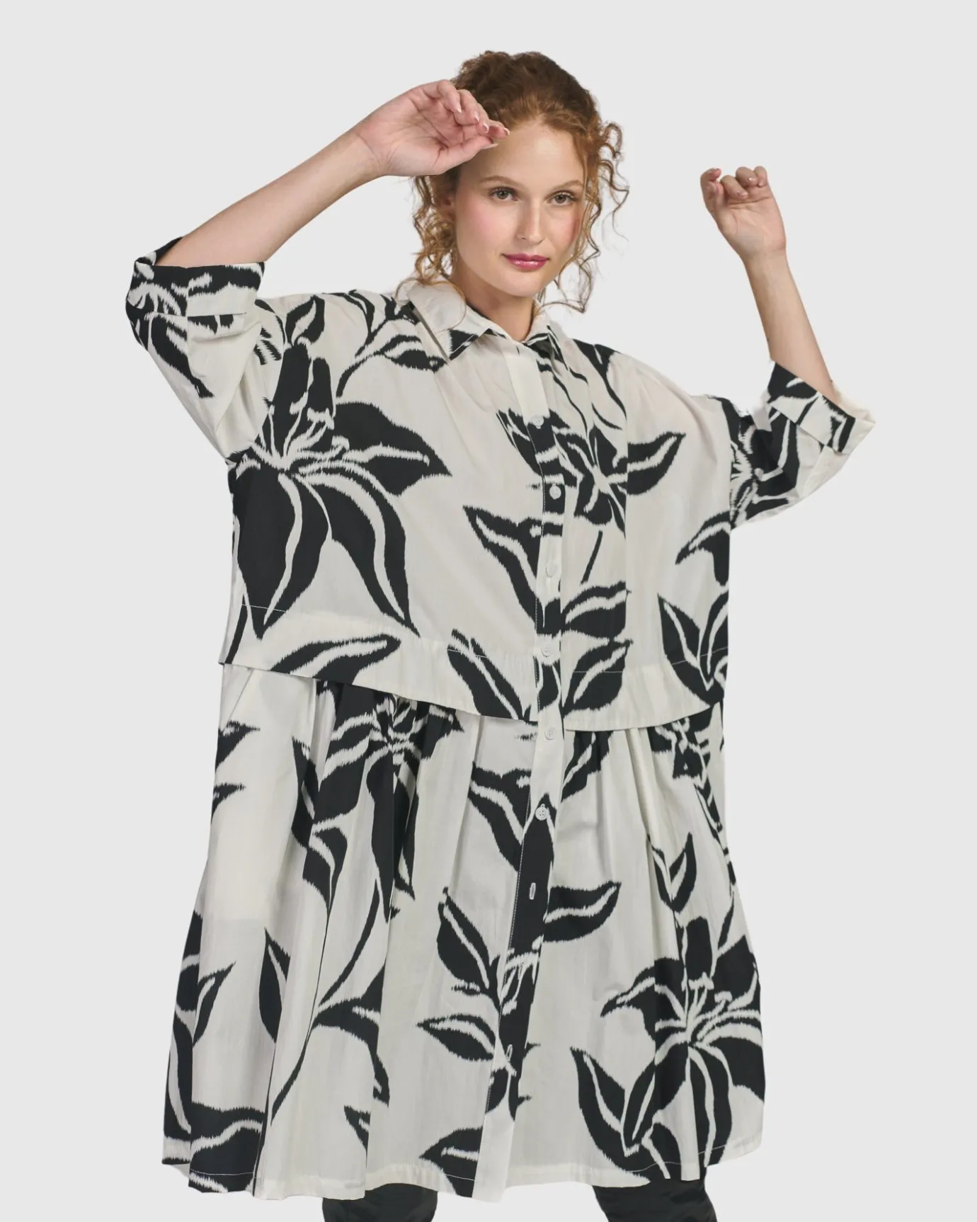 Women Alembika Tops & Tunics<Botanica Oversized Babydoll Top, Lilly