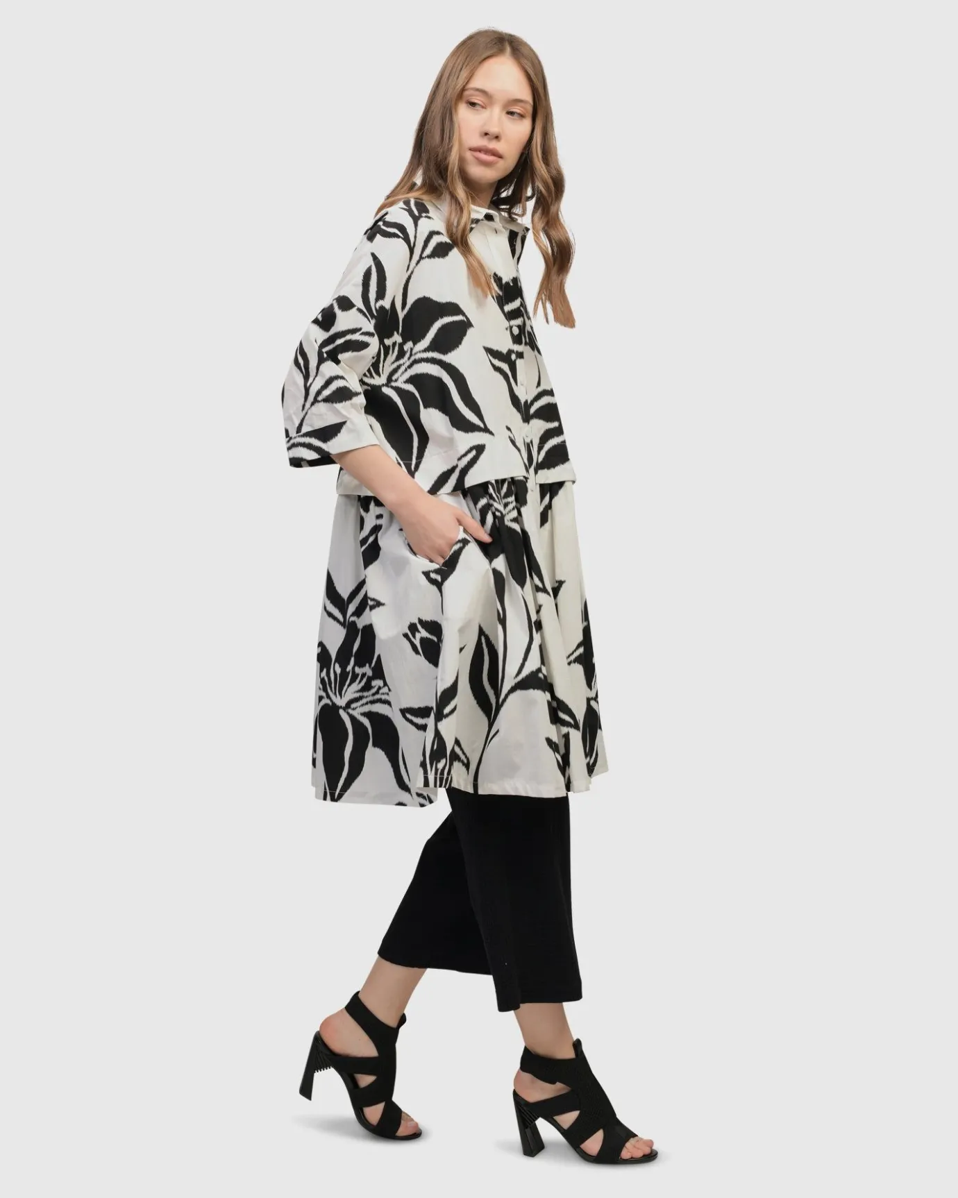 Women Alembika Tops & Tunics<Botanica Oversized Babydoll Top, Lilly