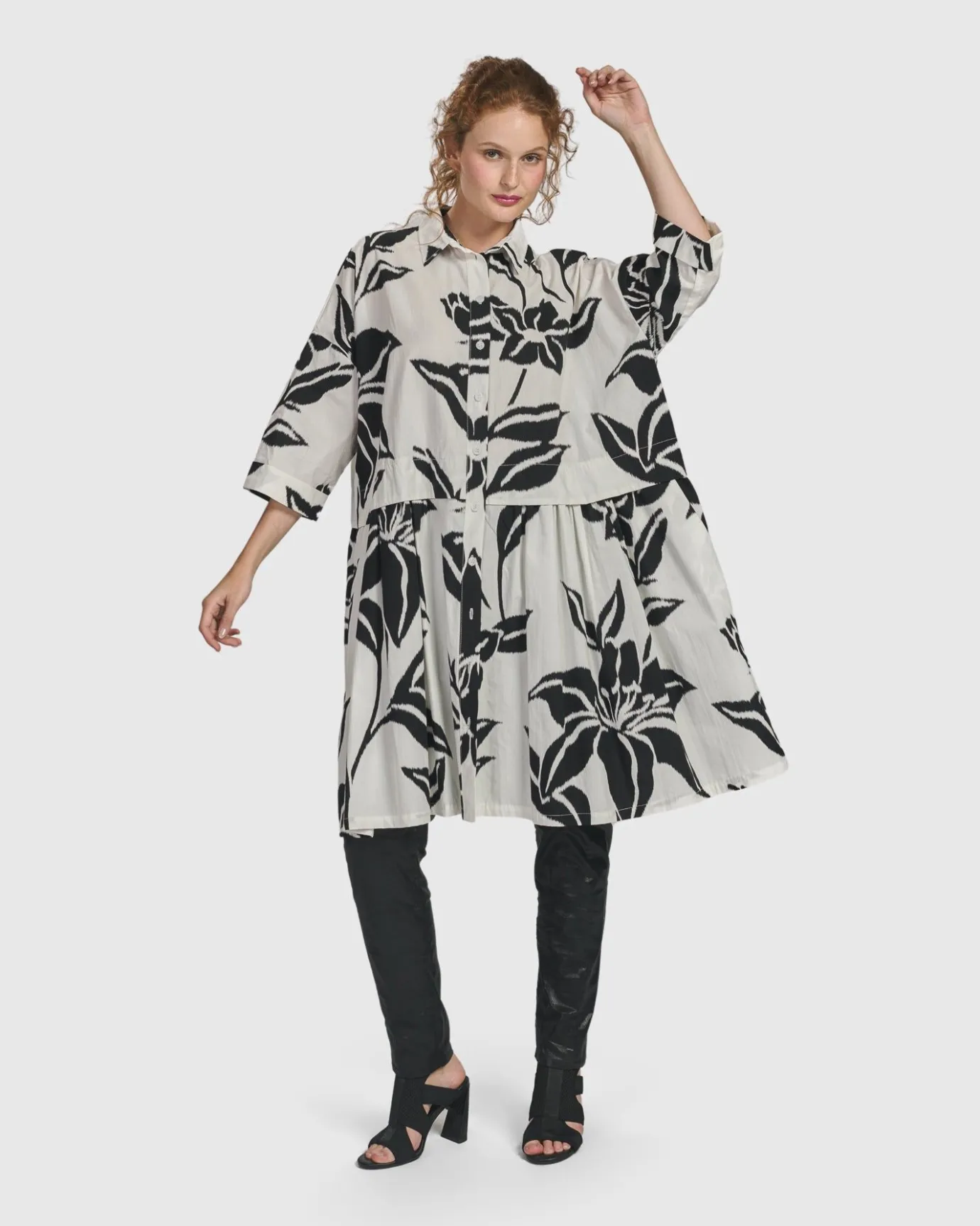 Women Alembika Tops & Tunics<Botanica Oversized Babydoll Top, Lilly