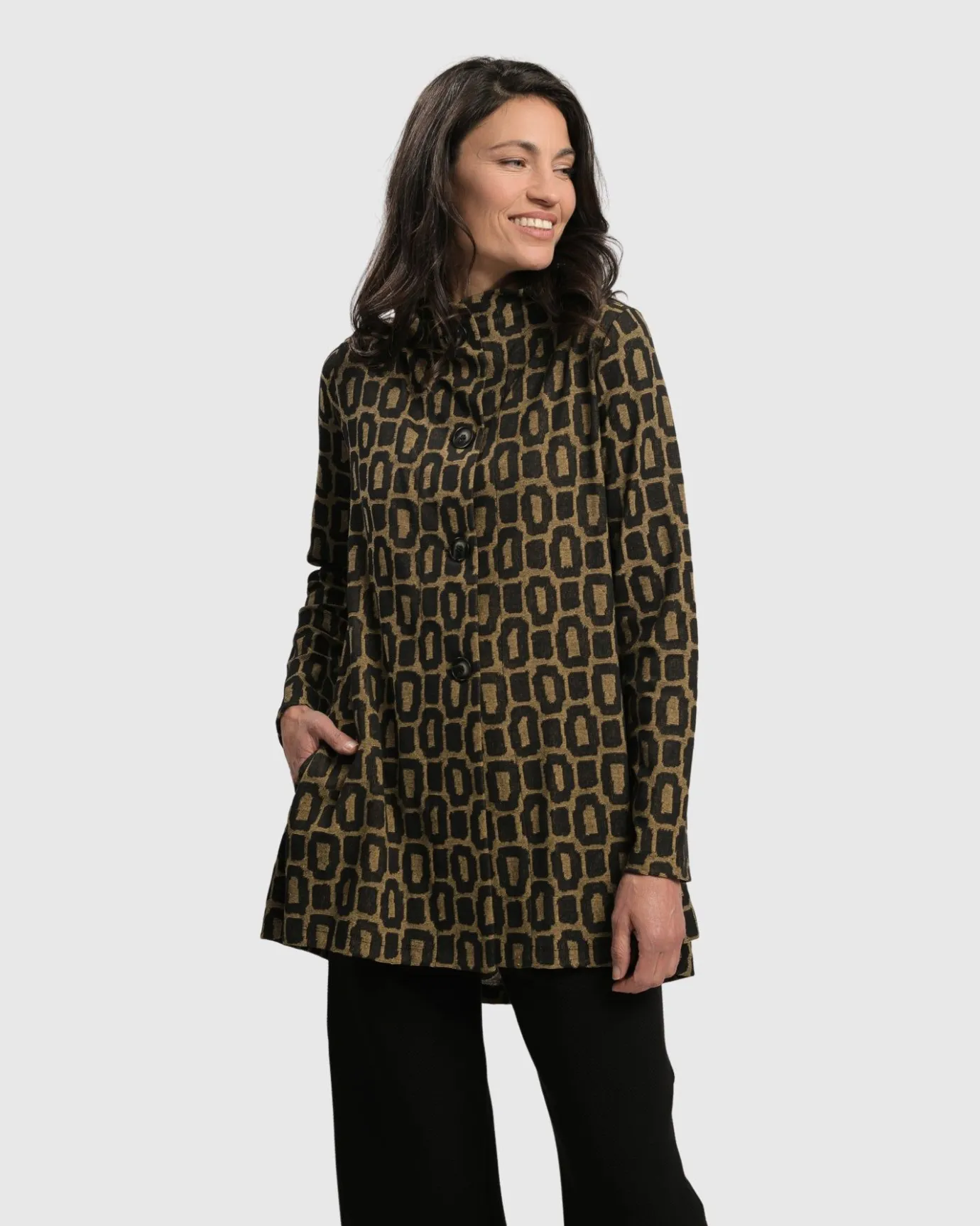 Women Alembika Plus<Boutique Swing Jacket, Ochre