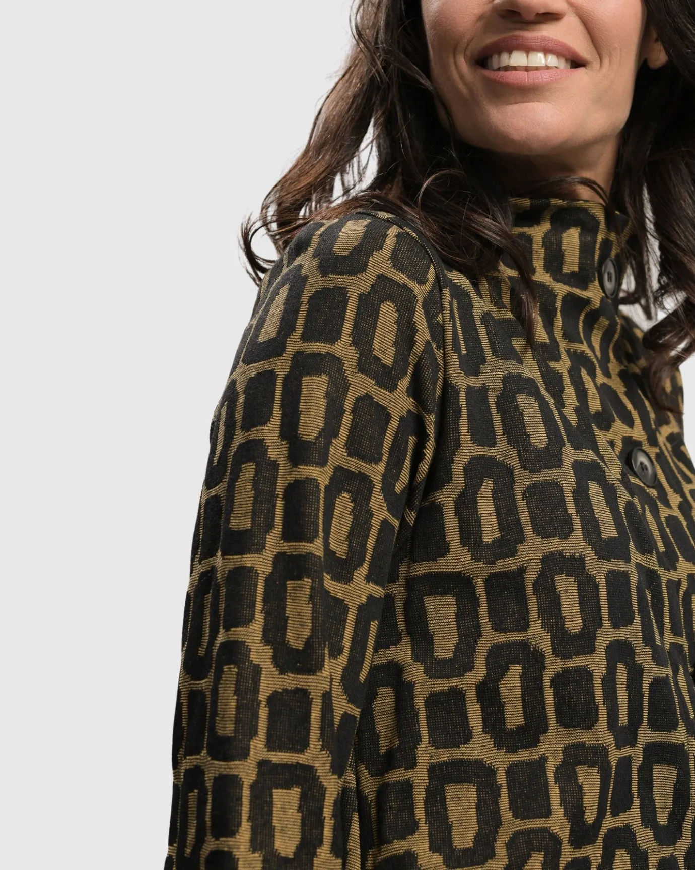 Women Alembika Plus<Boutique Swing Jacket, Ochre