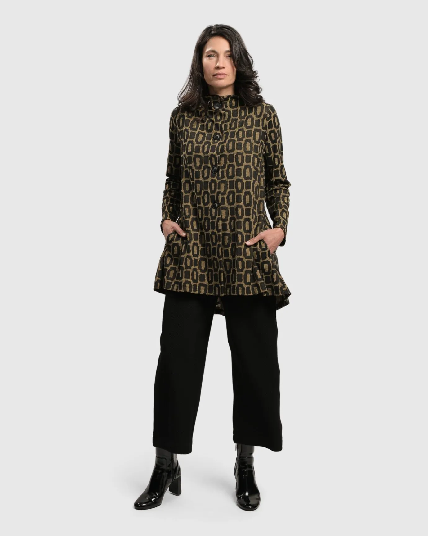Women Alembika Plus<Boutique Swing Jacket, Ochre