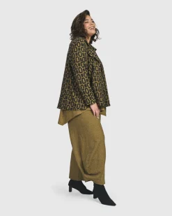 Women Alembika Plus<Boutique Swing Jacket, Ochre