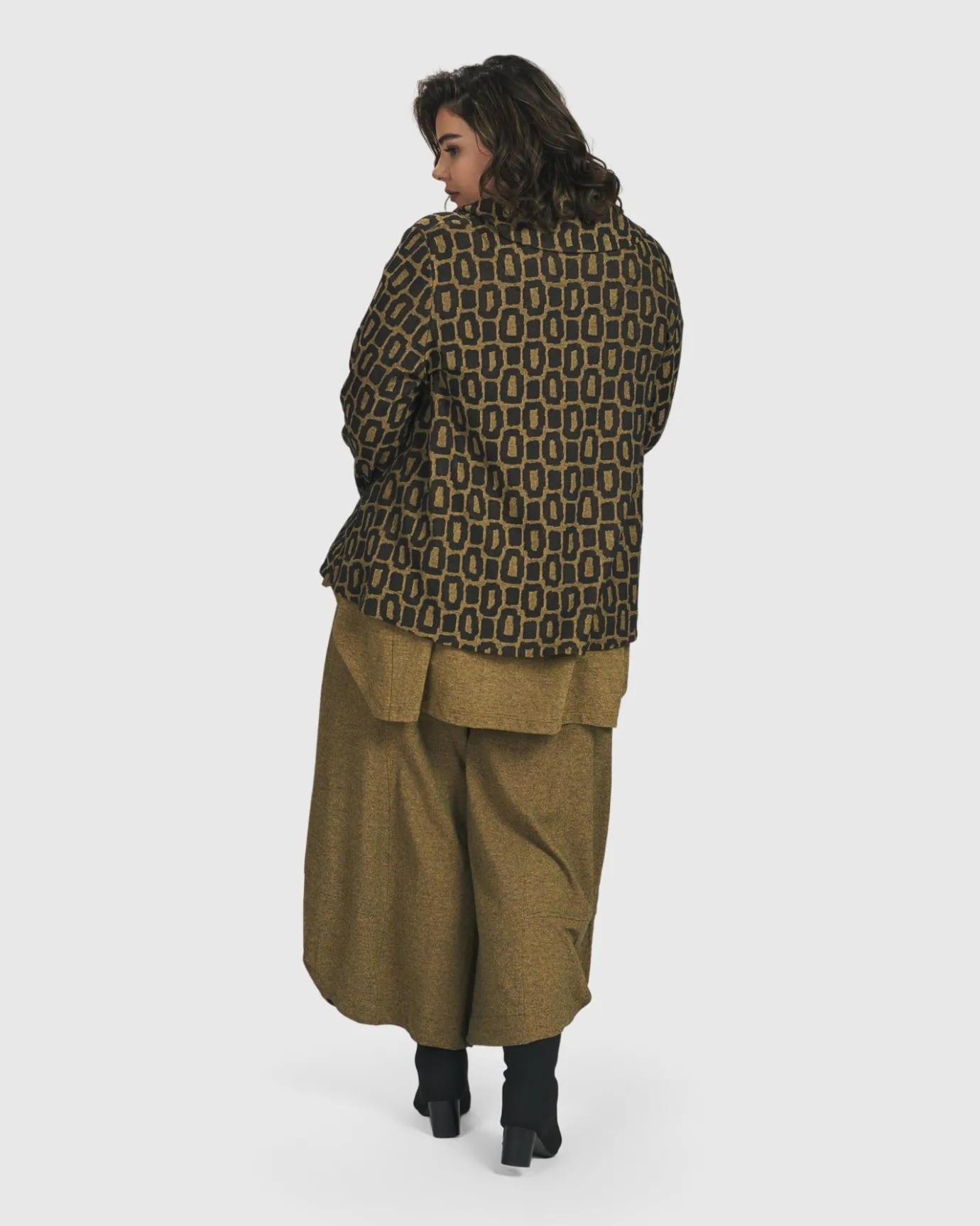 Women Alembika Plus<Boutique Swing Jacket, Ochre