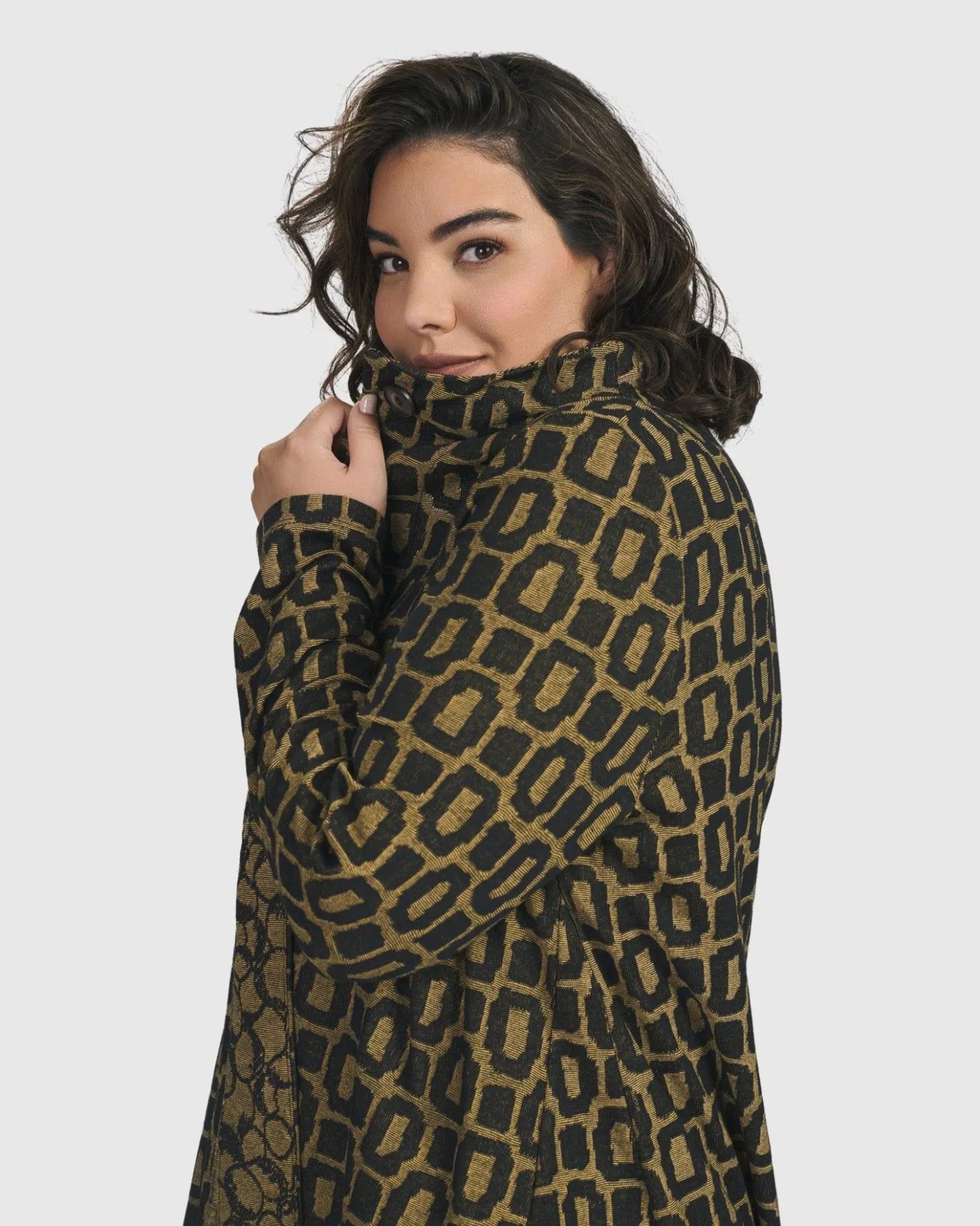Women Alembika Plus<Boutique Swing Jacket, Ochre