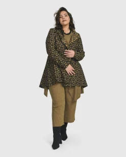 Women Alembika Jackets<Boutique Swing Jacket, Ochre