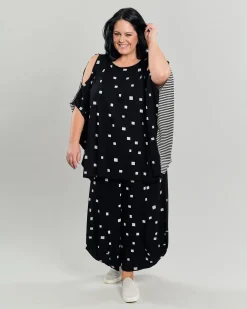 Women Alembika Tops & Tunics<Boxy Dolman Cutout Top, Squares