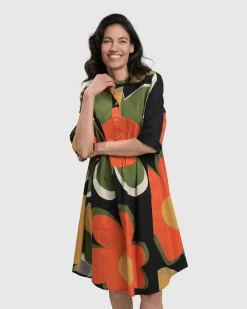 Women Alembika Dresses<Brenda Oversized Shirt Dress, Floral