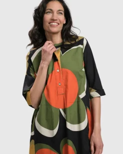 Women Alembika Dresses<Brenda Oversized Shirt Dress, Floral