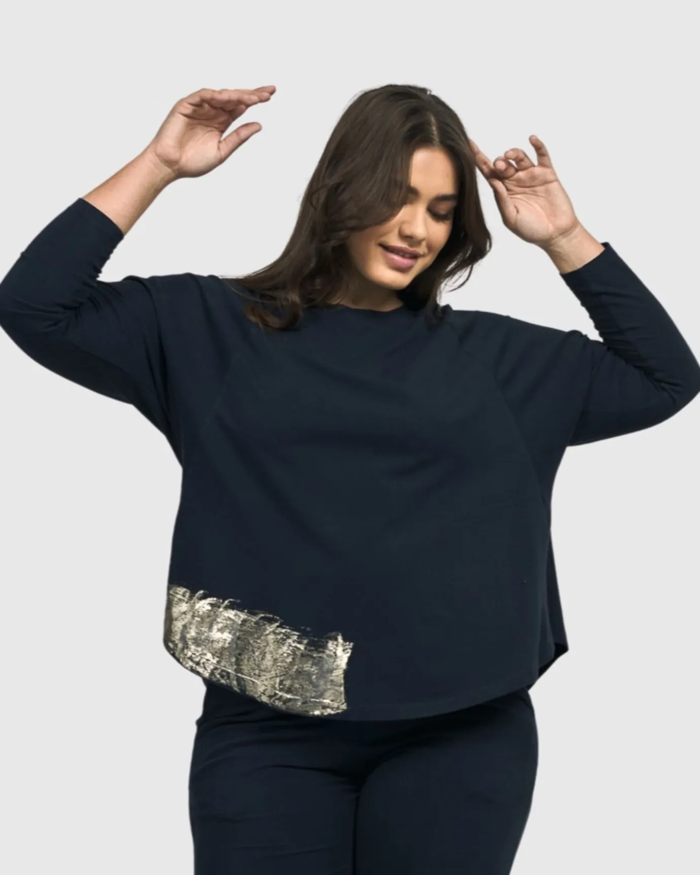 Women Alembika Tops & Tunics<Calumet Relaxed Top, Navy