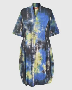 Women Alembika Plus<Carla Cocoon Midi Dress, Tie Dye