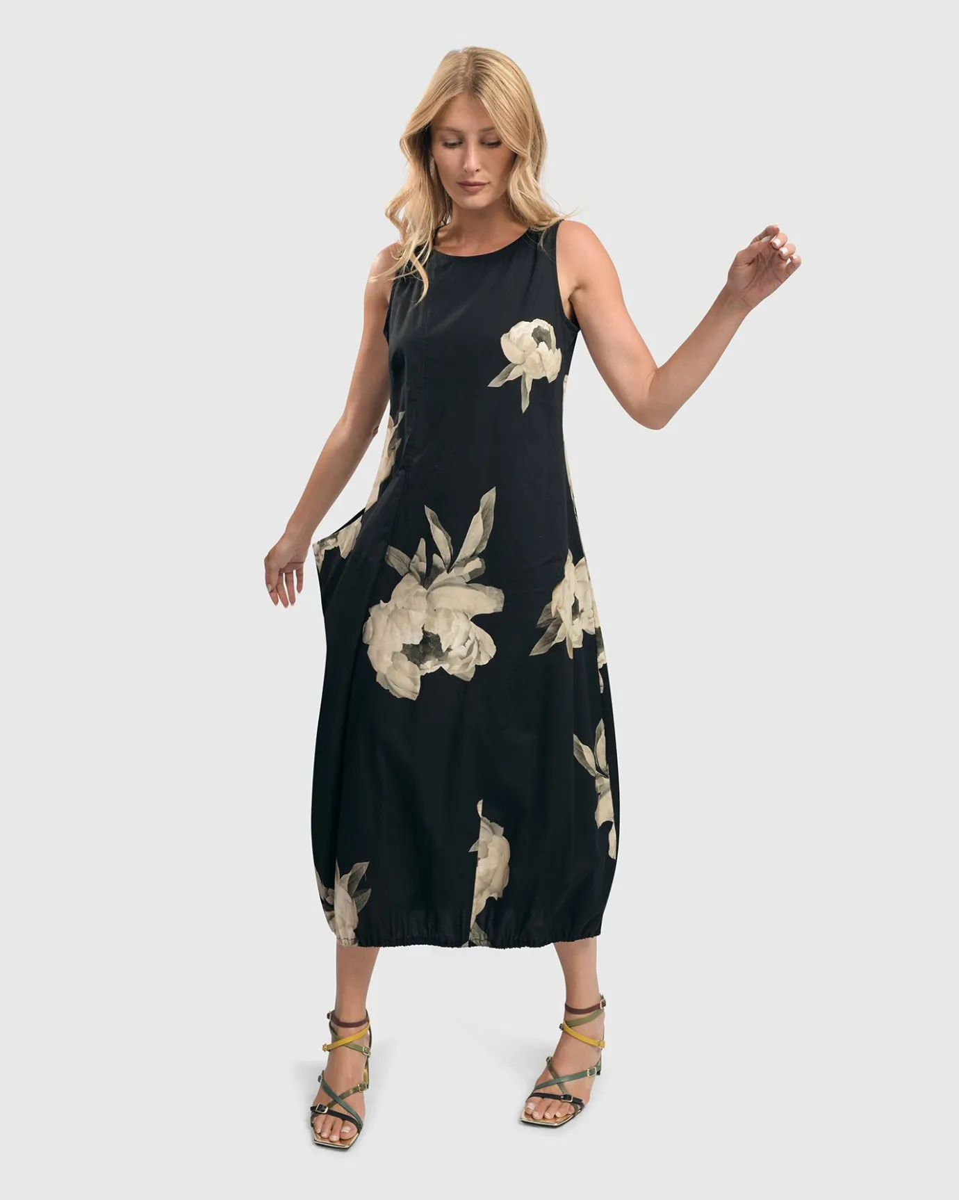 Women Alembika Dresses<Carla Pocket Dress, Roses