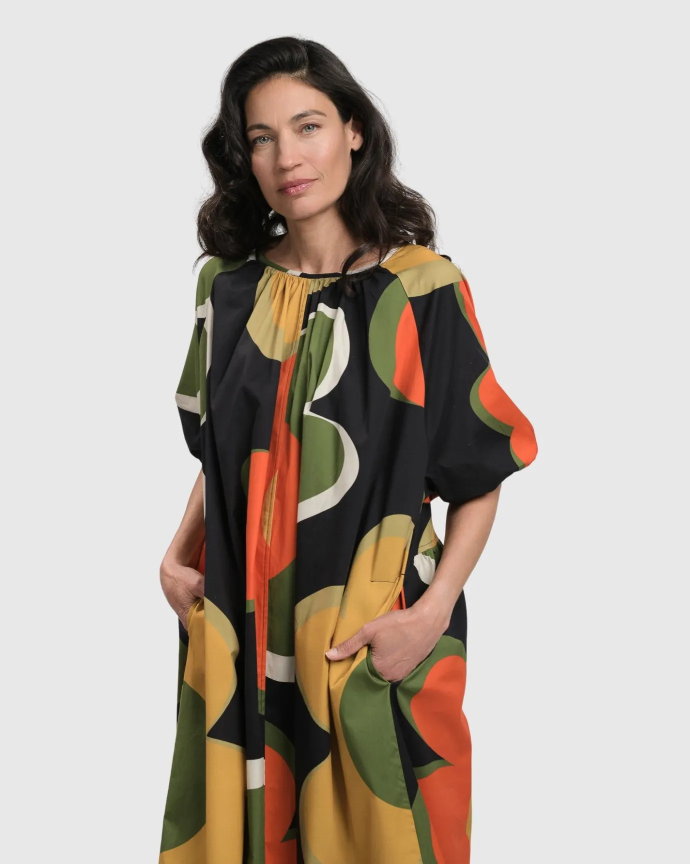 Women Alembika Plus<Carol Muumuu Dress, Floral
