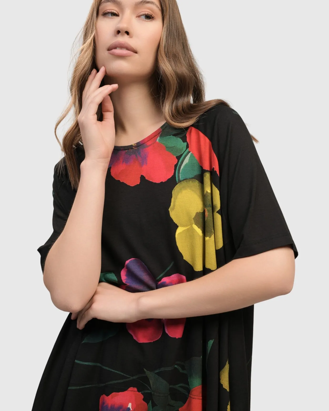 Women Alembika Plus<Catalonia Trapeze Top, Garden