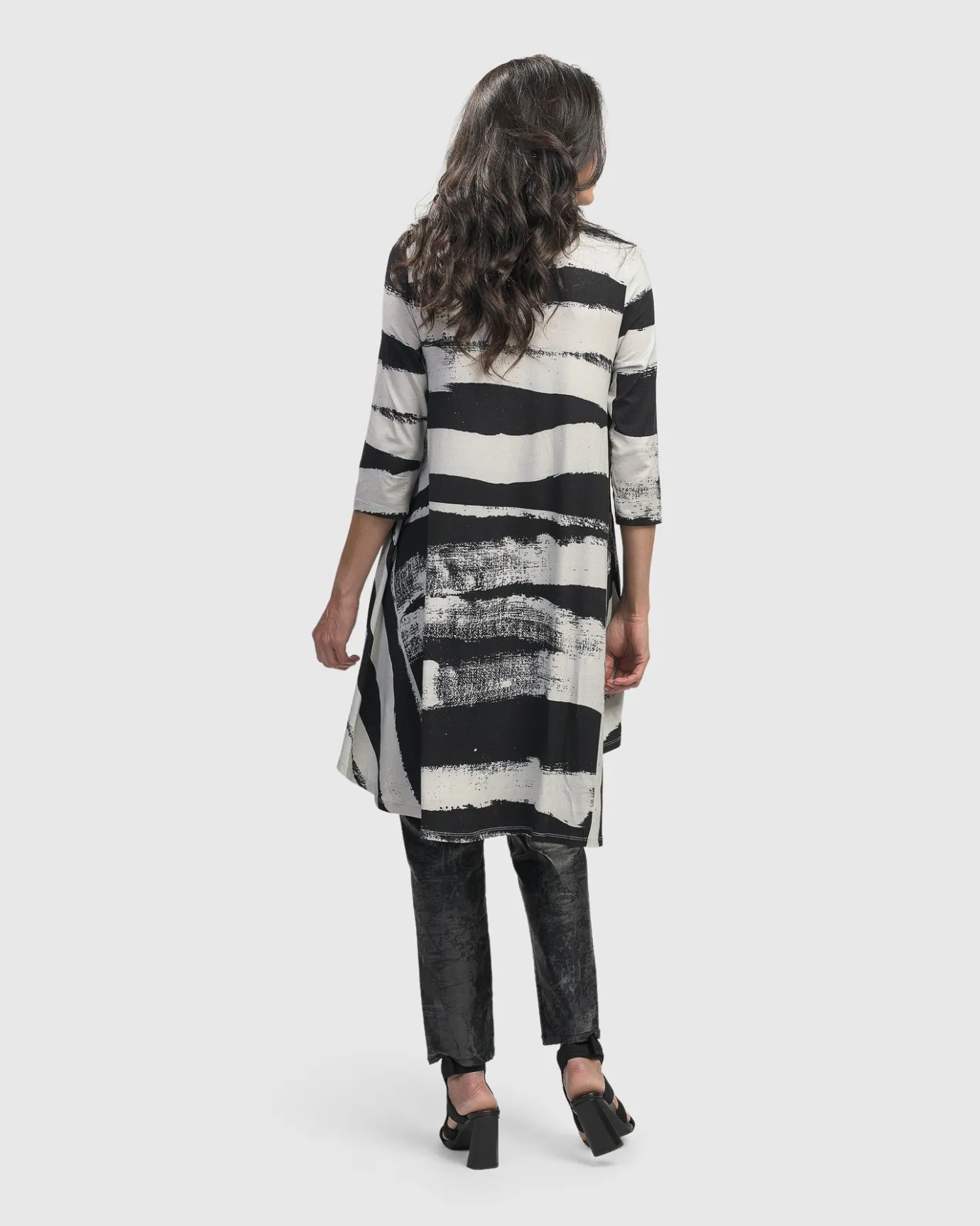 Women Alembika Plus<Charisma Swing Hi-Lo Tunic Top, Grunge