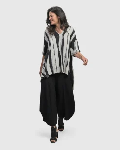 Women Alembika Plus<Charisma V Neck Hi-Lo Trapeze Top, Grunge