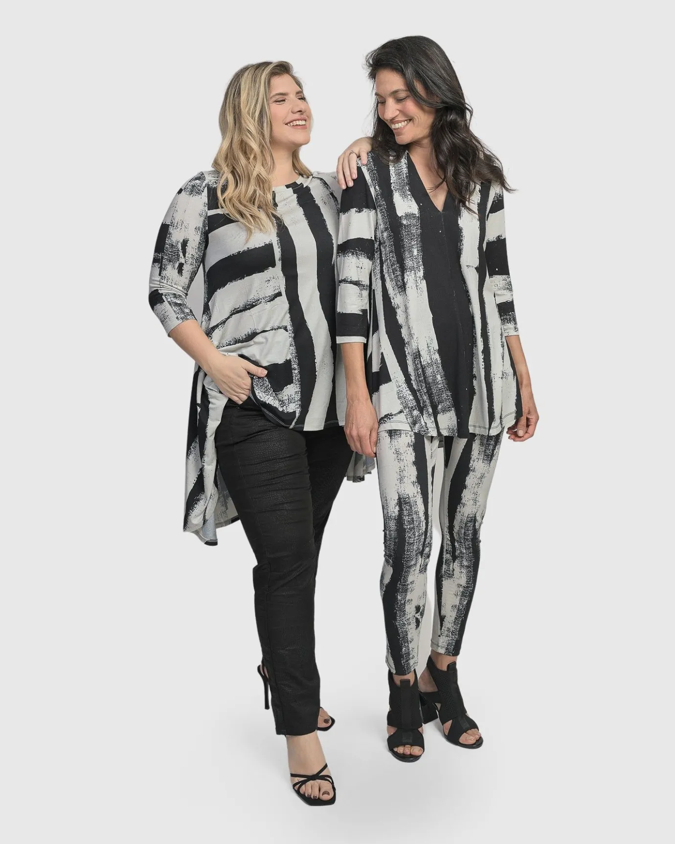 Women Alembika Tops & Tunics<Charisma V Neck Tunic Top, Grunge