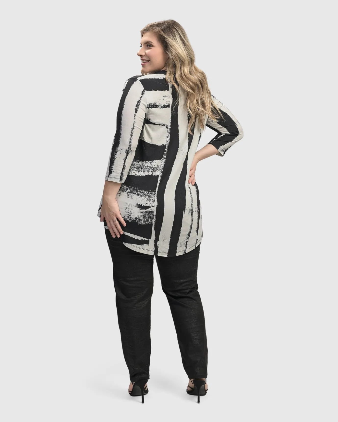 Women Alembika Plus<Charisma V Neck Tunic Top, Grunge