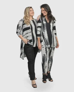 Women Alembika Plus<Charisma V Neck Tunic Top, Grunge