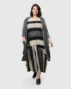Women Alembika Plus<Charlie Crinkle Tank Dress, Stripe