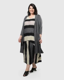Women Alembika Plus<Charlie Crinkle Tank Dress, Stripe