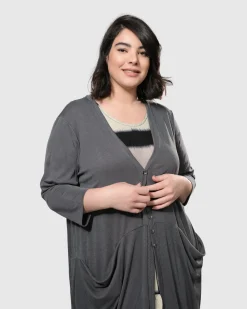 Women Alembika Plus<Charlie Crinkle Tank Dress, Stripe