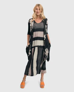 Women Alembika Plus<Charlie Crinkle Tank Dress, Stripe