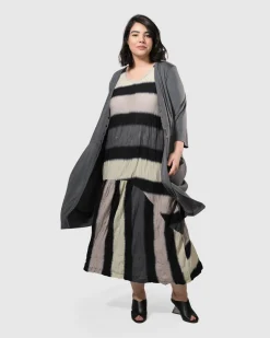Women Alembika Dresses<Charlie Crinkle Tank Dress, Stripe