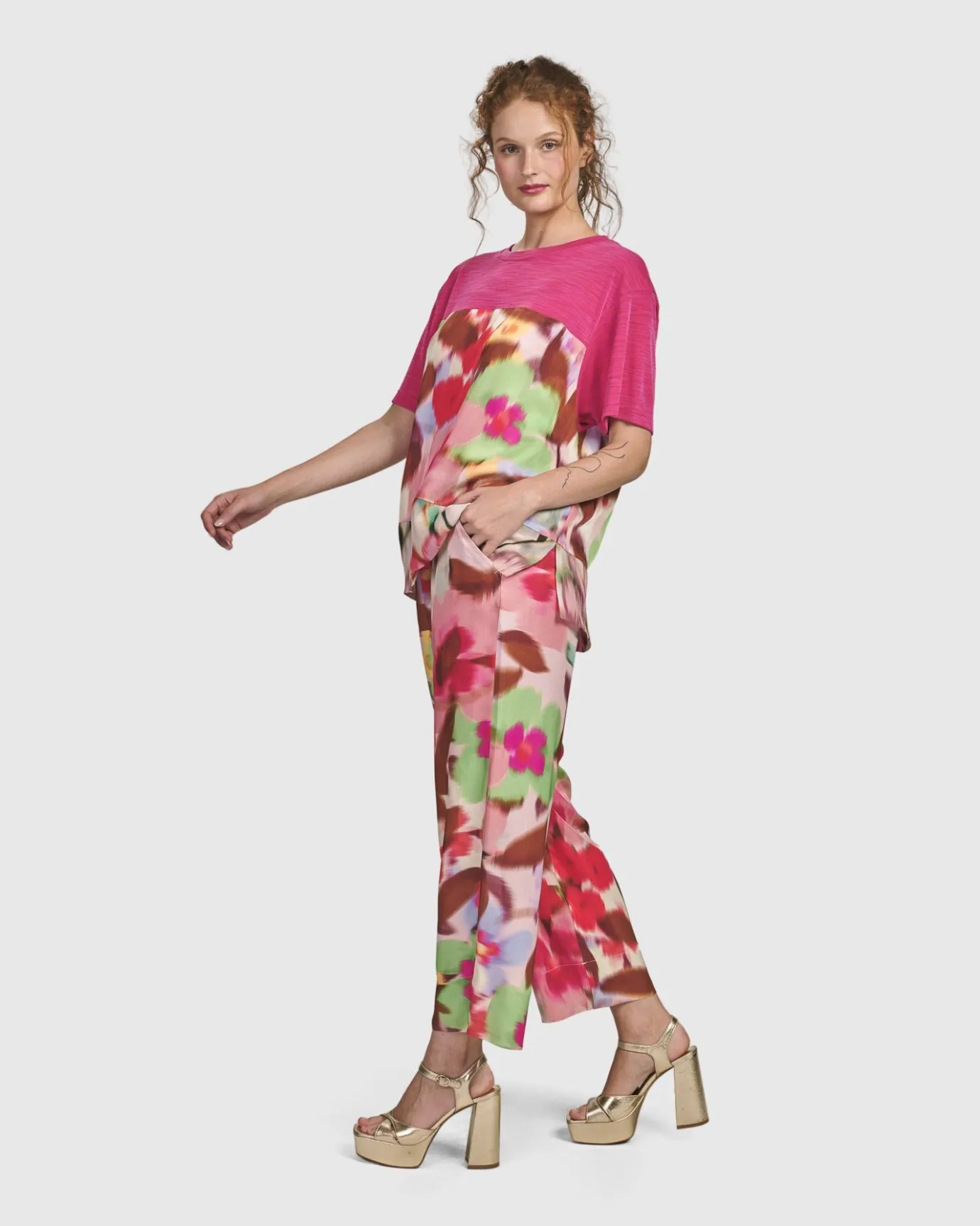Women Alembika Pants & Skirts<Cherry Blossom Pants, Blush
