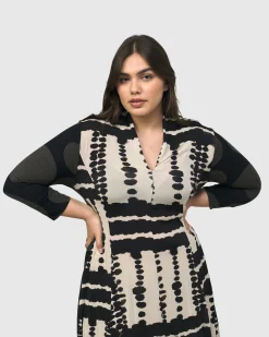Women Alembika Plus<Chicha Cocoon Dress, Savanna