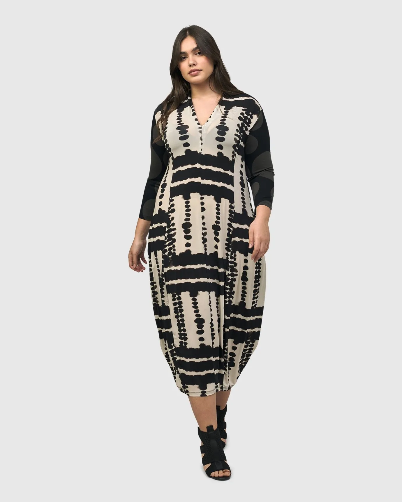 Women Alembika Plus<Chicha Cocoon Dress, Savanna